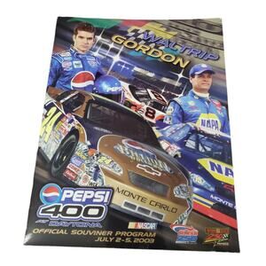 Daytona Beach Speedway Pepsi 400 NASCAR Winston Cup Series Program July 5 2003